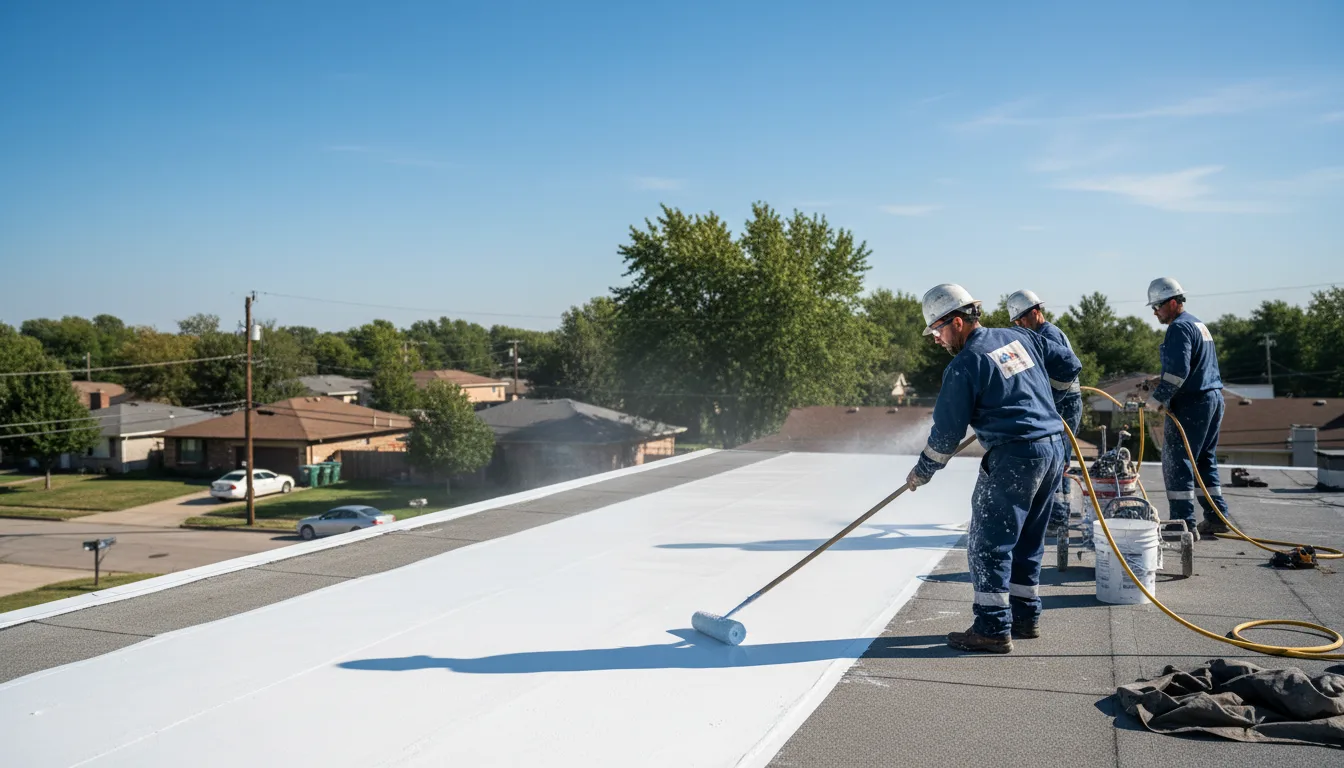 Commercial roof coating in Sandwich, MA near me